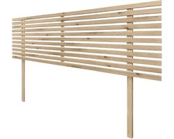 Hoofdbord Hout - Bedkopstuk Pallet - Slaapkamer Decoratie - Gerecycled MDF Materiaal - 150 x 115 cm - Cambrium Hout
