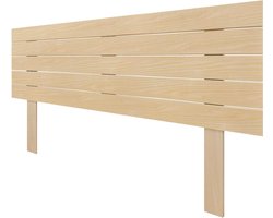 Hoofdbord Hout - Bedkopstuk Paneel - Slaapkamer Decoratie - Gerecycled MDF Materiaal - 160cm Breed - Natuurlijk Hout