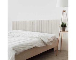 Hoofdbord Hout - Bedkopstuk Wandmontage - Slaapkamer Decoratie - Gerecycled MDF Materiaal - 180 x 115 cm - Beige Spikes