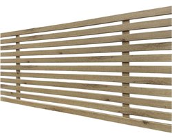 Hoofdbord Hout - Bedkopstuk Wandpaneel - Slaapkamer Aankleden - Gerecycled MDF Materiaal - 105cm Breed - Cambrian Hout