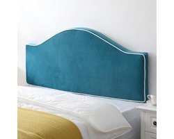 Hoofdbord Kussen - Lees Steun - Comfortabel Ontspannen - Zachte Fleece Stof - 53 Inch - Blauw