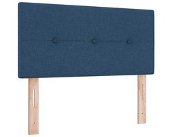 Hoofdbord met Hoofdbord | Hoofdeinde Blauw 90 cm Stof