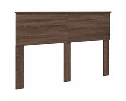 Hoofdbord met Hoofdbord | Hoofdeinde Bruin Eiken 150 cm Bewerkt hout