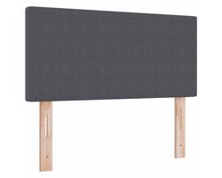 Hoofdbord met Hoofdbord | Hoofdeinde Donkergrijs 80 cm Ribstof