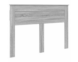 Hoofdbord met Hoofdbord | Hoofdeinde Grijs Sonoma 160 cm Bewerkt hout