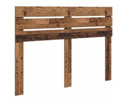 Hoofdbord met Hoofdbord | Hoofdeinde Oud Hout 160 cm Bewerkt hout