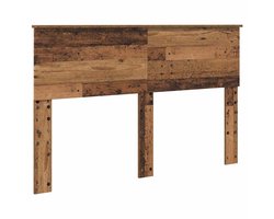 Hoofdbord met Hoofdbord | Hoofdeinde Oud Hout 160 cm Bewerkt hout