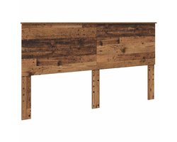 Hoofdbord met Hoofdbord | Hoofdeinde Oud Hout 180 cm Bewerkt hout