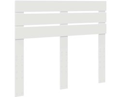 Hoofdbord met Hoofdbord | Hoofdeinde Wit 120 cm Bewerkt hout