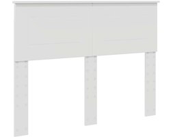 Hoofdbord met Hoofdbord | Hoofdeinde Wit 120 cm Bewerkt hout