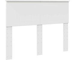 Hoofdbord met Hoofdbord | Hoofdeinde Wit 120 cm Bewerkt hout