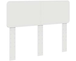 Hoofdbord met Hoofdbord | Hoofdeinde Wit 120 cm Bewerkt hout