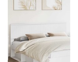 Hoofdbord met Hoofdbord | Hoofdeinde Wit 180 cm Bewerkt hout