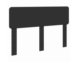 Hoofdbord met Hoofdbord | Hoofdeinde Zwart Eiken 140 cm Bewerkt hout