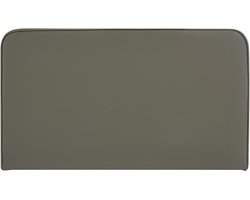 Hoofdbord NAOFE gestoffeerd met wandbevestiging grijs - bedhoofdbord 120 cm, hoofdbord met kunstlederen bekleding voor eenpersoonsbed, hoofdbord - hoofdfoto