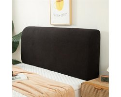 Hoofdbord Oversteek - Beschermhoes - Bed Opfrissen - Elastische Pasvorm - 180 cm - Zwart