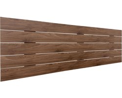 Hoofdbord Pallet Stijl - Bed Decoratie - Slaapkamer Aankleding - Gerecycled MDF Materiaal - 160x46 cm - Notenhout