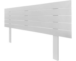 Hoofdbord van Hout - Bed hoofdeinde - Slaapkamer Decoratie - Gerecycled MDF Materiaal - 160cm - Massief Wit
