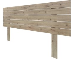 Hoofdbord van Hout - Bedpaneel - Slaapkamer Decoratie - Gerecycled MDF Materiaal - 150cm Breed - Eikenlook