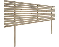 Hoofdbord van Hout - Bedpaneel - Slaapkamer Decoratie - Gerecycled MDF Materiaal - 160cm Breed - Eikenlook