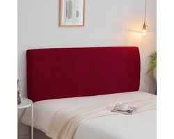 Hoofdbordbekleding stretch rekbare hoofdbordhoes - rode beschermhoes voor gevoerd hoofdeinde 170-190 cm