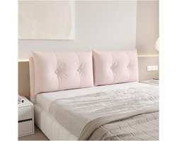 Hoofdbordhoes Bed - Bed Hoes - Slaapkamer Decoratie - Waterdicht PU Leer - 200 x 60 x 15 cm - Roze