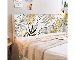 Hoofdbordhoes - L - Geschikt voor hoogte 50-65cm * lengte 180cm * dikte minder dan 30cm - Stofwerende hoofdbordhoes - Hoofdbordhoes - Hoofdbordbeschermer - Elastische hoofdbordhoes - Bedrukte hoofdbordhoes - Elastische rugleuninghoes - Bedbeschermer