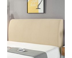 Hoofdbordhoes met volledige dekking - XXL - Lengte hoofdbord 220 cm - Hoogte hoofdeinde binnen 70 cm - Geschikt voor hoofdborden van 210-220 cm lang - Eenvoudige stofhoes - Zachte hoofdbordhoes - Geschikt voor familie- en hotelkamers