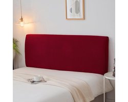 Hoofdbordhoes voor bed - Stretch hoofdbord beschermhoes - Hoes voor gestoffeerd hoofdbord - 130-170cm - Rood - Meubelbescherming