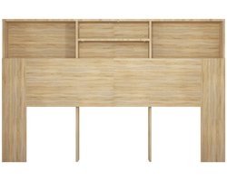 Hoofdbordkast | Hoofdkast | Hoofdborden bed 160x19x103,5 cm sonoma eikenkleurig