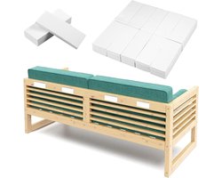 Hoofdbordstoppers voor muur - Set van 20 stuks, 15mm en 5mm dik EVA schuim - Zelfklevende afstandhouders - Schokabsorberende wandbuffers voor bed, bank en kasten - Wit