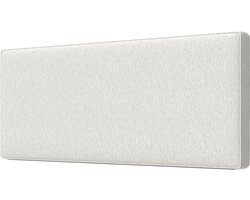 Hoofdeinde Bed - Wand Hoofdbord - Ontspannen Lezen - Gerecycled Materiaal - 140 x 60 cm - Crème