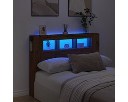 Hoofdeinde met LED 140 cm - Artisanaal Eiken