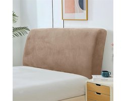 Hoofdeinde Overtrek Universeel Elastisch Beschermhoes Slaapkamer Decoratie Taupe