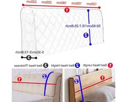 Hoofdeindehoes Bed - Hoofdbord Beschermhoes - Slaapkamer Decoratie - Elastische Pasvorm - 160 cm - G