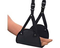 Hoofdhangmat - Draagbare voetsteun van premium schuim - In hoogte verstelbaar - Reisaccessoires - Zwart Foot rest