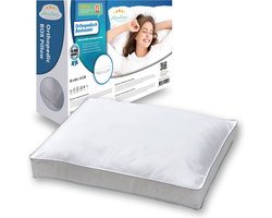 Hoofdkussen - Boxkussen - Hoofdkussen Nekklachten (Set van 2) - Hoofdkussens Slaapkamer - Geschikt voor rug-, zij- en buikslapers - Orthopedisch - Ergonomisch | 50x60x10 cm