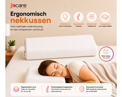 Hoofdkussen - Ergonomisch Nekkussen – Traagschuim Hoofdkussen – Orthopedisch Slaapkussen – Nekondersteuning – slaapkussen - Wit