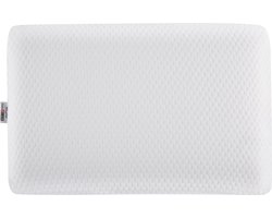 Hoofdkussen MUIR Laag Traagschuim 55 x 35 cm Wit