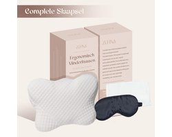 Hoofdkussen Nekklachten - Ergonomisch Vlinderkussen Traagschuim - Incl. Slaapmasker & Kussensloop - 30 Nachten Proefslapen