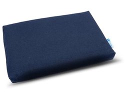 Hoofdkussen voor Yoga en Pilates - Biologisch Katoen - Afneembare en Wasbare Buitenhoes - Gerecycleerde Vulling - 30x20x2.5 cm