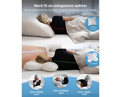 Hoofdkussen voor zijslapers ACAMAR, Orthopedisch nekkussen tegen nekpijn, Visco-elastisch & ergonomisch traagschuim, Hoofdkussen met thermische hoes, neksteunkussen memory foam