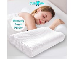 Hoofdkussens Traagschuim, Hoofdkussen Nekklachten, Slaapkussen, Ergonomisch Kussen, Memory Foam Kussen, Orthopedisch Kussen, Hoofdkussens, Moederdag Cadeautje, 50x34x11CM
