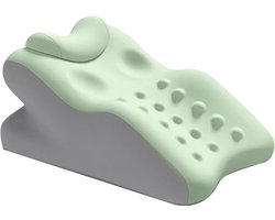 Hoofdkussens - wigkussen - Kussenwiggen voor het slapen - Traagschuim rugkussen - Comfortabel om op te liggen- Betrouwbaar - op te zitten - verlichting van rugpijn - voor - koppels - zitten en liggen- lezen - snurken - lichaam- been - Groen & Grijs