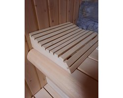 hoofdsteun sauna hout  voorgevormd abbachi