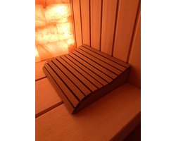 hoofdsteun sauna hout voorgevormd ayous thermo wood