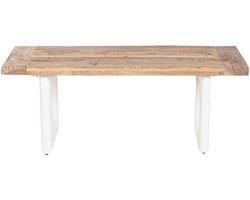 Hoofdtafel Home ESPRIT Wit 120 x 60 x 45 cm 121 x 60,5 x 45 cm