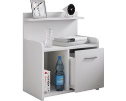 Hoog nachtkastje Bijzettafel Lade Console Boxspring nachtkastje Nilasa