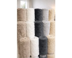 Hoogpolig Fluffy Vloerkleed 160x230 cm Beige/Zand – 30 mm Shaggy Tapijt – Zacht Vloerkleed voor Woonkamer en Slaapkamer