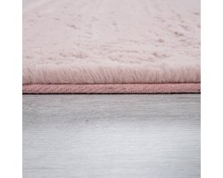 Hoogpolig tapijt slaapkamer imitatiebont pluizig konijnenbont imitatie